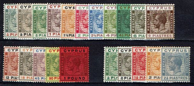 Image of Cyprus SG 102/22 LMM British Commonwealth Stamp
